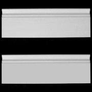 Bianco Dolomiti Marble Italian White Dolomite 5/8" Baseboard Molding Polished